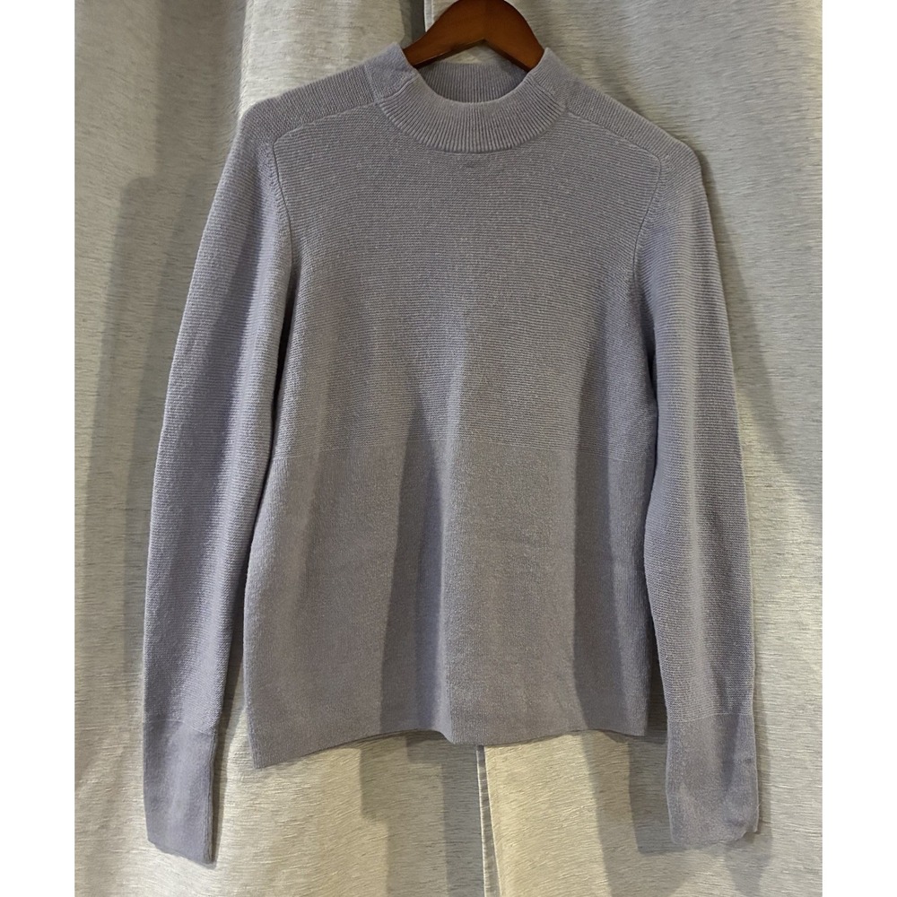 Patagonia Cashmere Top Sweater Slate Blue Womens Large Long Sleeve Crew Neck